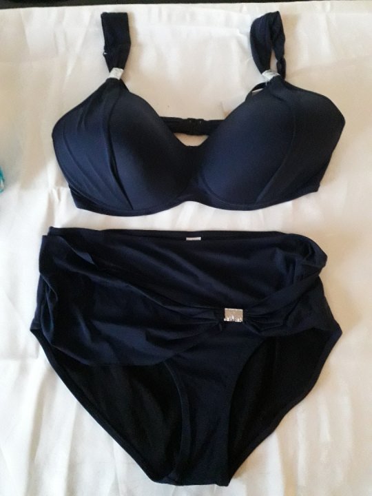 Amoena Bikini. Florence marineblå med lommer str. 46