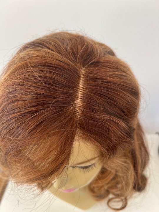 Paryk i ægte hår med flot mix og lacefront glueless