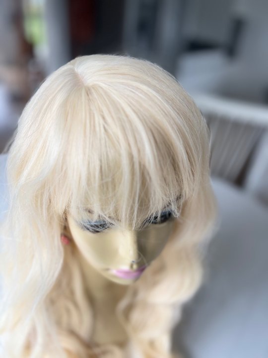 Paryk. Lang og flot i blond farve 613. Varmeresistent 