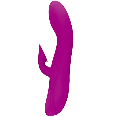 Dildo med sugende klitoris vibrator. Fremstillet i silicone og 12 funktioner. Kan genoplades med USB lader. 