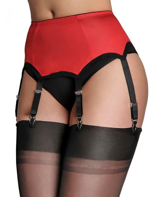 Hofteholder. Sort, rød eller hvid med 6 holdere. XS - 3XL